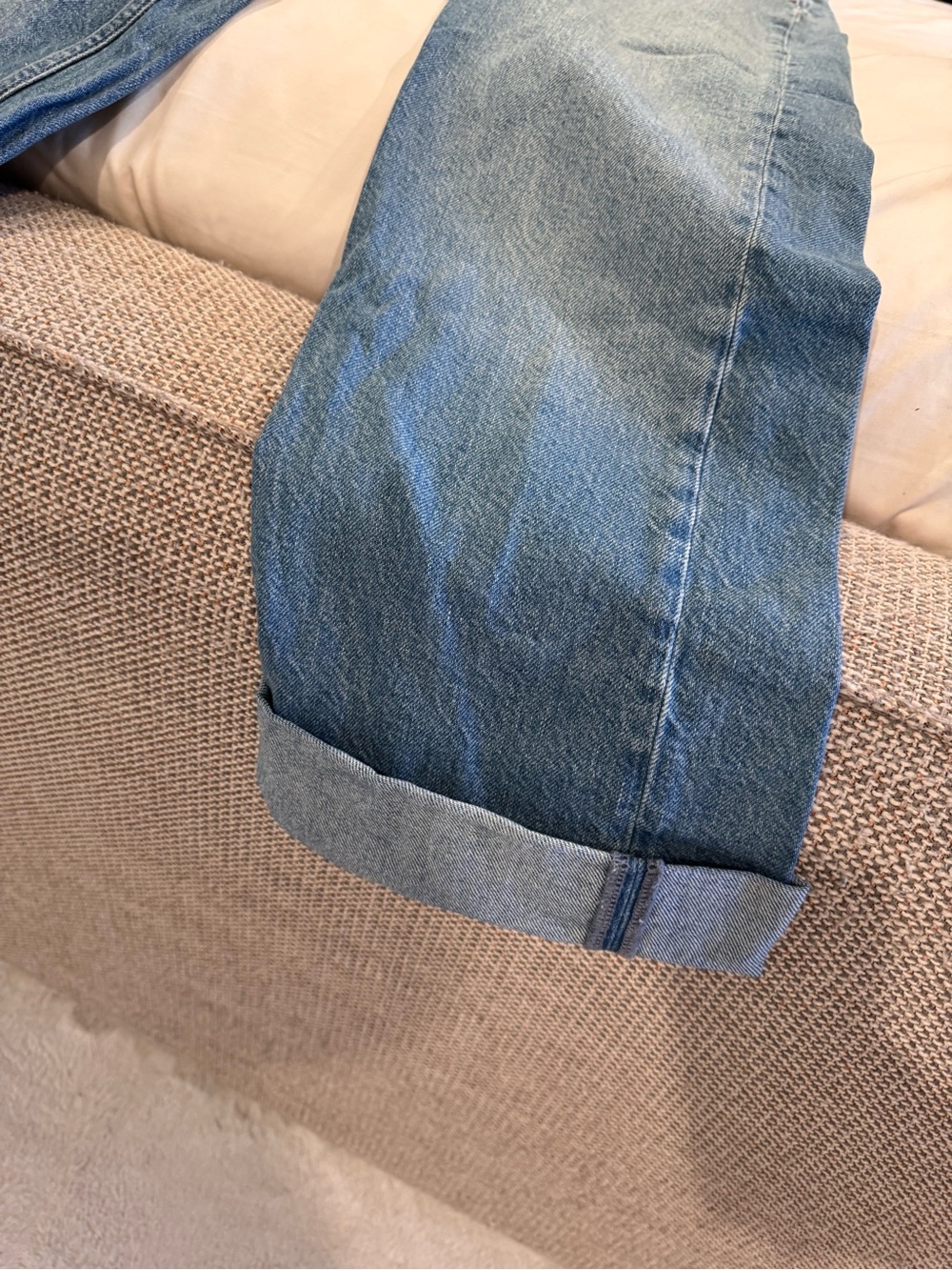 Zara Light Blue Wide Leg Jeans - Picture 6 of 8